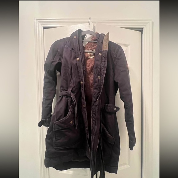 The North Face Brown and Black parka - Picture 1 of 2